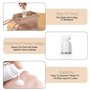 Airless Lot de 6 distributeurs à pompe 15 ml/30 ml/50 ml - Flacon pompe vide - Bouteilles de voyage à remplir avec autocollants 