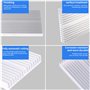 Dissipateur Thermique 100x60x10mm Dissipateur de Chaleur en Aluminium avec 16Pcs Ailettes Haute Puissance pour Transistors à Sem