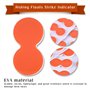 Alomejor EVA Fishing Floats Grève Indicateur De Poignée Accessoires 24 Pcs pour La Pêche À La Mouche(Orange)