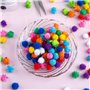 Alpinleux Lot de 200 pompons à paillettes – Pompons à paillettes assortis – Pompons moelleux pour loisirs créatifs, décorations 