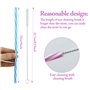 Lot de 16 pailles réutilisables en plastique épais à rayures sans BPA avec 2 brosses de nettoyage pour cocktails