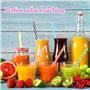 Lot de 16 pailles réutilisables en plastique épais à rayures sans BPA avec 2 brosses de nettoyage pour cocktails