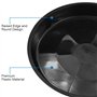 Lot de 8 soucoupes rondes en plastique noir pour pot de fleurs, 2 soucoupes pour pot de fleurs de tailles mixtes, pour intérieur