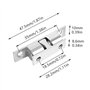 GZGXKJ 6 pièces Rouleau à billes en Laiton Loquet de Porte à Rouleaux Doubles Laiton Double Loqueteau à Billes avec Vis pour Pla