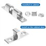GZGXKJ 6 pièces Rouleau à billes en Laiton Loquet de Porte à Rouleaux Doubles Laiton Double Loqueteau à Billes avec Vis pour Pla