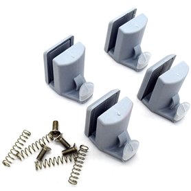 YQ-1011 4 Crochets Porte de Douche Guides/Roulettes/Roues