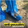 Couvre Bottes Jetables - Protège Chaussures de Pluie, 50 Pièces Grands Couvre Chaussures - Imperméable, Anti-boue, Idéales pour 