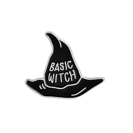 Chapeau de sorcière Broche Basic Witch couleur Pins boucle denim jacket shirt Collier Revers Pin Badge cadeau de la bijouterie (