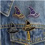 Chapeau de sorcière Broche Basic Witch couleur Pins boucle denim jacket shirt Collier Revers Pin Badge cadeau de la bijouterie (
