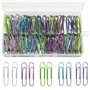 SZXMDKH Lot de 100 grands trombones en métal coloré de 5