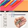 SZXMDKH Lot de 100 grands trombones en métal coloré de 5,1 cm avec boîte pour l'école, le bureau, la papeterie et les documents 