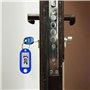24 Porte Clef Etiquette, Porte-Clés en Plastique 6 Couleurs, Porte clés couleur étiquette Inscriptibles pour clés de maison, éti
