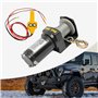 Appareil de levage électrique avec câble en acier de 6 m et moteur DC12 V, treuil de 900 kg, treuil avec télécommande, treuil po