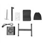 WDRENTOOL Chaise à ongles, tabouret de pédicure, repose-pieds, avec aspirateur, réglable, pour salon, spas commercial et usage d