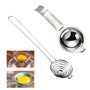 Fhioevt 2 Pièces Separateur Oeuf Jaune et Blanc Séparateur Oeuf Séparateur de Jaune d’œuf en Acier Inoxydable Séparateur d'oeufs