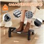Banaone Repose-pieds de Bureau Ergonomique - Cale Pied Bureau Ajustable en 6 Hauteurs, Support Pied avec Massage, Confort et Cir