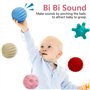 Comius Sharp Balles Sensorielles Douces, Bébé Balles Jouets éducatifs Souples à Presser Jouets pour Bébés Coloré Squeeze Balle p