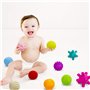 Comius Sharp Balles Sensorielles Douces, Bébé Balles Jouets éducatifs Souples à Presser Jouets pour Bébés Coloré Squeeze Balle p