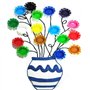 Supvox Lot de 100 Bouchons de Bouteilles en Plastique Multicolores pour Les projets d'artisanat des Enfants