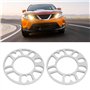 Entretoises de Roue, 2pcs 10mm entretoises de Roue en Alliage d'aluminium Cales universelles adaptées pour Roue de Goujon 4/5