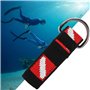 Bande de Main plongée, Sangle Poignet plongée Universelle Longe à Corde Suspendue avec Clip Anneau en Forme D équipement Accesso