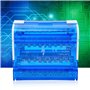 Bornier Electrique Rail DIN 4 Pôles 100A Repartiteur Electrique Monophasé Boîte de Distribution Electrique avec Connecteurs en L