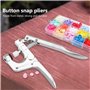 Pinces pression, Bouton Vêtements métal Pince pression Snaps rapide outil for Fastener Accueil Utilisation professionnelle pince