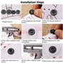 Pinces pression, Bouton Vêtements métal Pince pression Snaps rapide outil for Fastener Accueil Utilisation professionnelle pince