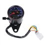 Broco Rétro-éclairage LED 12 V double moto compteur kilométrique Kit Compteur de vitesse Indicateur café Racer