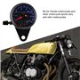 Broco Rétro-éclairage LED 12 V double moto compteur kilométrique Kit Compteur de vitesse Indicateur café Racer