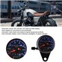 Broco Rétro-éclairage LED 12 V double moto compteur kilométrique Kit Compteur de vitesse Indicateur café Racer