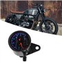 Broco Rétro-éclairage LED 12 V double moto compteur kilométrique Kit Compteur de vitesse Indicateur café Racer