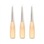 Healifty 3pcs poinçon à Coudre Trou Rond Manche en Bois poinçon de Couture Bricolage Cuir Main Couture poinçon Outils de réparat