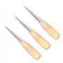 Healifty 3pcs poinçon à Coudre Trou Rond Manche en Bois poinçon de Couture Bricolage Cuir Main Couture poinçon Outils de réparat
