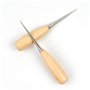 Healifty 3pcs poinçon à Coudre Trou Rond Manche en Bois poinçon de Couture Bricolage Cuir Main Couture poinçon Outils de réparat
