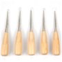 Healifty 3pcs poinçon à Coudre Trou Rond Manche en Bois poinçon de Couture Bricolage Cuir Main Couture poinçon Outils de réparat