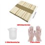 Allaonze 37 PCS Acrylique Tamis Verser Outils, 7 PCS Crépines Coulée Acryliques en Silicone de Peinture Kits avec Pinceau, Kits 