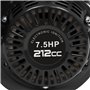 Moteur Thermique 4 Temps 7,5CV Moteur Karting 212cc Moteur à essence OHV Monocylindre Moteur Thermique, Alarme manque d'huile, R