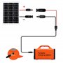 GINTOOYUN Connecteur Solaire Vers DC 8 mm, Mâle et Femelle Vers Câble Adaptateur, Étanche 16 AWG, Convertisseur Pour Station d'A