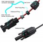 GINTOOYUN Connecteur Solaire Vers DC 8 mm, Mâle et Femelle Vers Câble Adaptateur, Étanche 16 AWG, Convertisseur Pour Station d'A