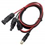 GINTOOYUN Connecteur Solaire Vers DC 8 mm, Mâle et Femelle Vers Câble Adaptateur, Étanche 16 AWG, Convertisseur Pour Station d'A