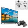 YAODHAOD Extendeur RJ45 HDMI 1.4,sur câble Simple Ethernet LAN RJ45 CAT5E CAT6 - Distance d'application jusqu'à 30 m,pour HDTV H