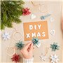 SUPVOX 50 PièCes Anneaux En Bois DéCoratifs, Copeaux De Bois Ronds Pour Bricolage, DéCoration De FêTes, Arbre De NoëL, Taille 7.