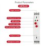 Regun Relais à Retardement, AC/DC 12V-240V GRT8-B1 Mini relais de temporisation de coupure, type de rail Din avec indicateur LED