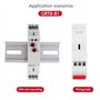 Regun Relais à Retardement, AC/DC 12V-240V GRT8-B1 Mini relais de temporisation de coupure, type de rail Din avec indicateur LED