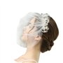 Lurrose Mariée Cage à Oiseaux Voile Mariage Voile Court Mariée Mariage Coiffure Accessoires pour Cheveux pour Fille Mariée Femme