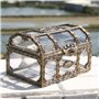 Laduup Coffre au trésor rectangulaire Vintage Transparent Design Vieilli Boîte à Bijoux Boîte à Bijoux Boîte à Bijoux Boîte à Bi