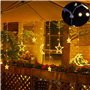 Surflyee Lot de 100 Crochets de Gouttières pour Accrocher les Guirlandes de Noël pour les Lumineuse Intérieur et Extérieur Unive