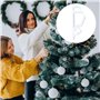 Surflyee Lot de 100 Crochets de Gouttières pour Accrocher les Guirlandes de Noël pour les Lumineuse Intérieur et Extérieur Unive
