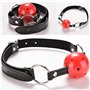 Kit de boule de yoga d'accessoires de forme physique de silicone de boule de bouche rouge